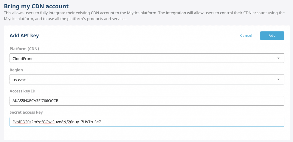 Full integration and management of any existing CDN